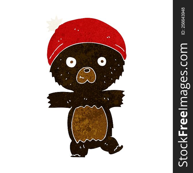 Cartoon Cute Black Bear