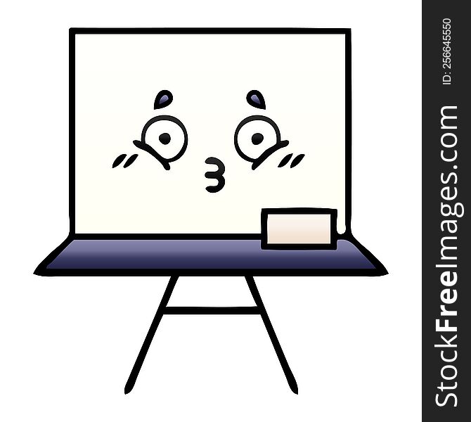 Gradient Shaded Cartoon White Board