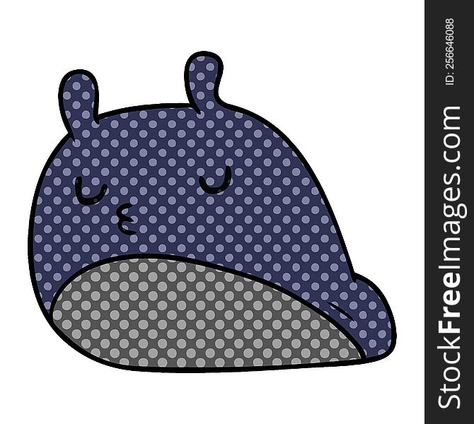 Cartoon Kawaii Fat Cute Slug