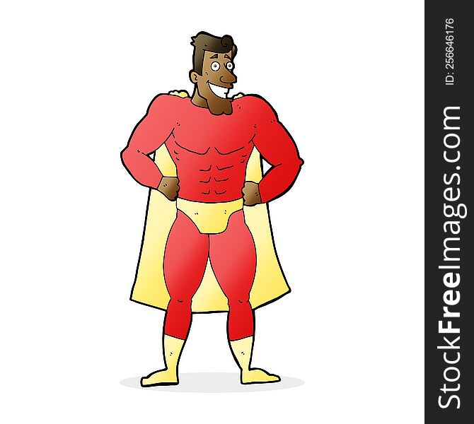 cartoon superhero