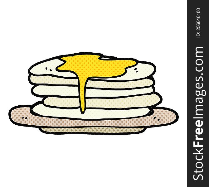 Cartoon Stack Of Pancakes