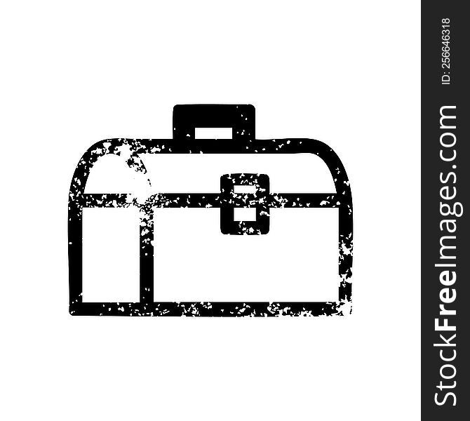 tool box distressed icon symbol