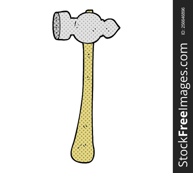 freehand drawn cartoon hammer