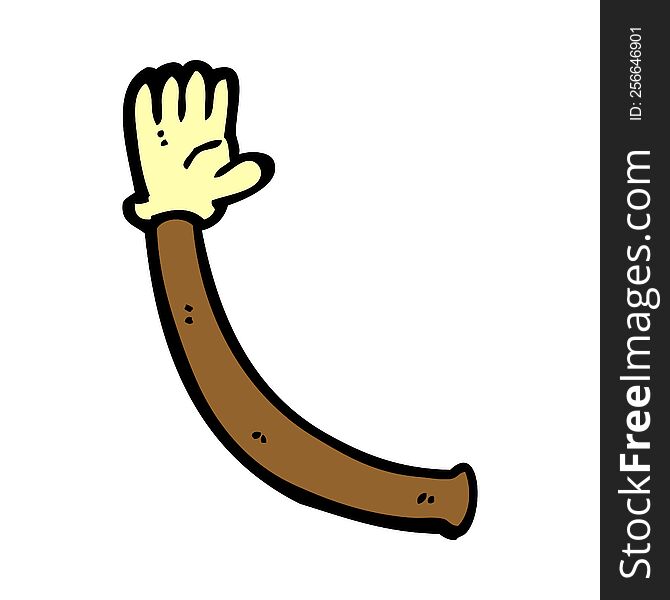 Cartoon Arm With Rubber Glove