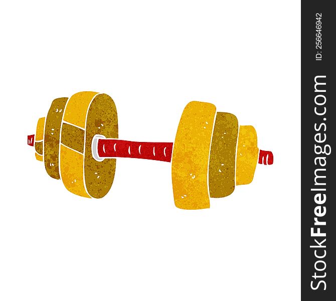 cartoon dumbbell