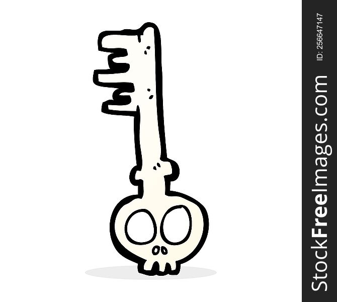 cartoon spooky key