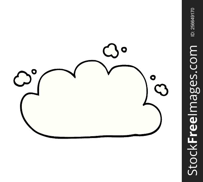 Cartoon Doodle White Cloud