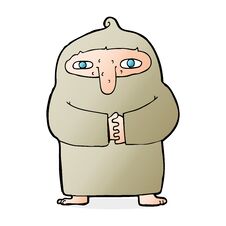 Cartoon Monk In Robe Royalty Free Stock Photos Cartoon Monk In Robe Royalty Free Stock Photos