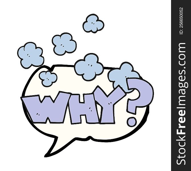 speech bubble cartoon shout WHY