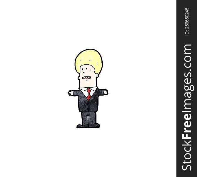 Cartoon Businessman In Suit