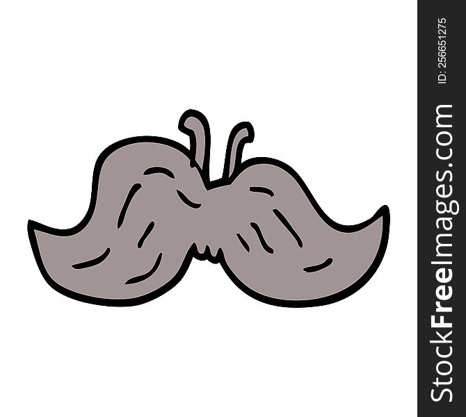 Cartoon Doodle Of A Mustache