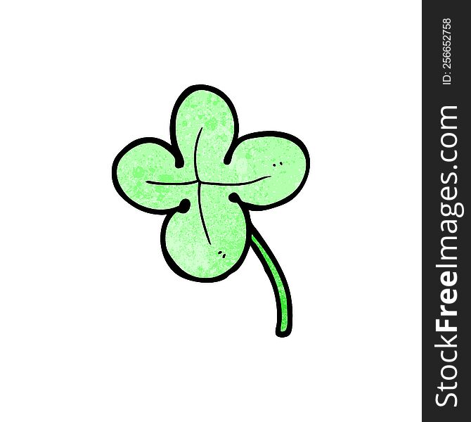 cartoon four leaf clover