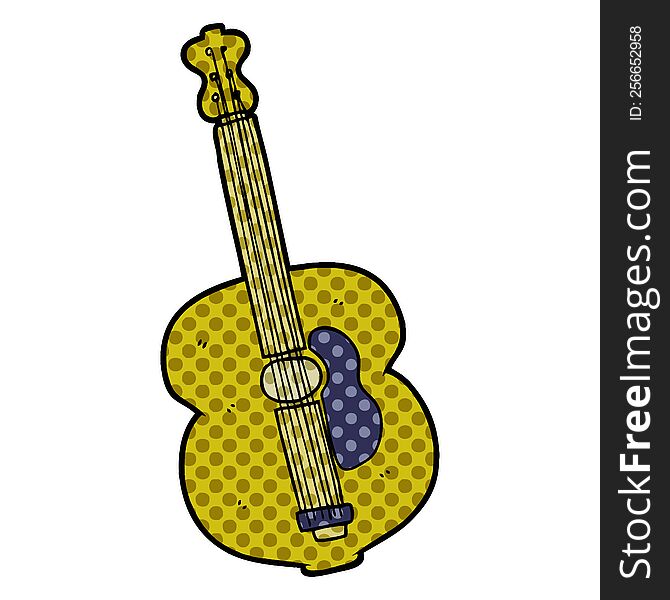 cartoon guitar. cartoon guitar