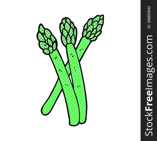 Cartoon Asparagus