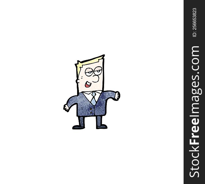 Cartoon Slick Businessman