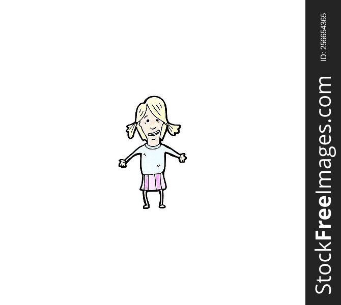 cartoon blond girl