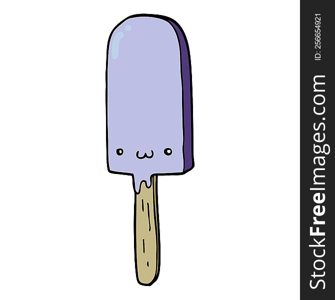 cartoon ice lolly