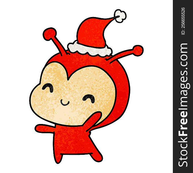 Christmas Textured Cartoon Of Kawaii Lady Bug