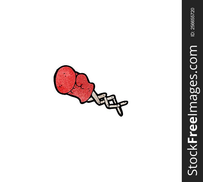 joke boxing glove cartoon