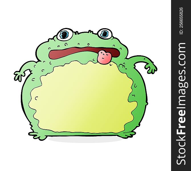 cartoon funny frog