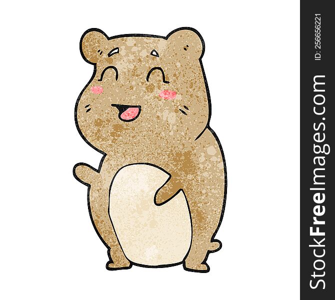 Textured Cartoon Cute Hamster