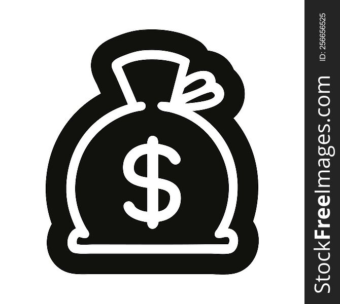 sack of money icon symbol