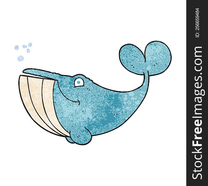 Textured Cartoon Whale
