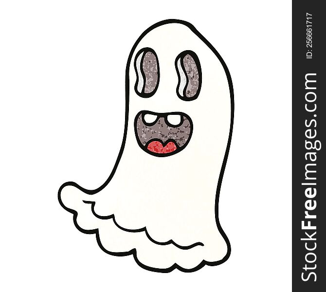 Cartoon Doodle Spooky Ghost