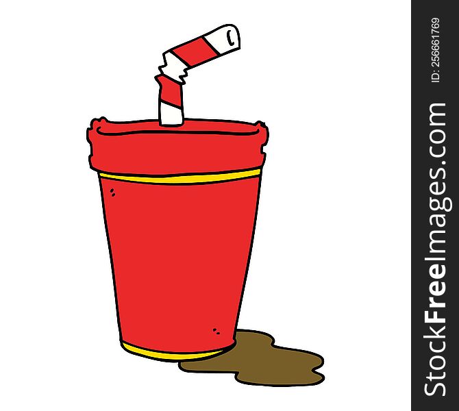 cartoon soda cup
