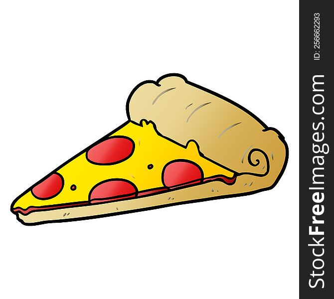 cartoon slice of pizza. cartoon slice of pizza