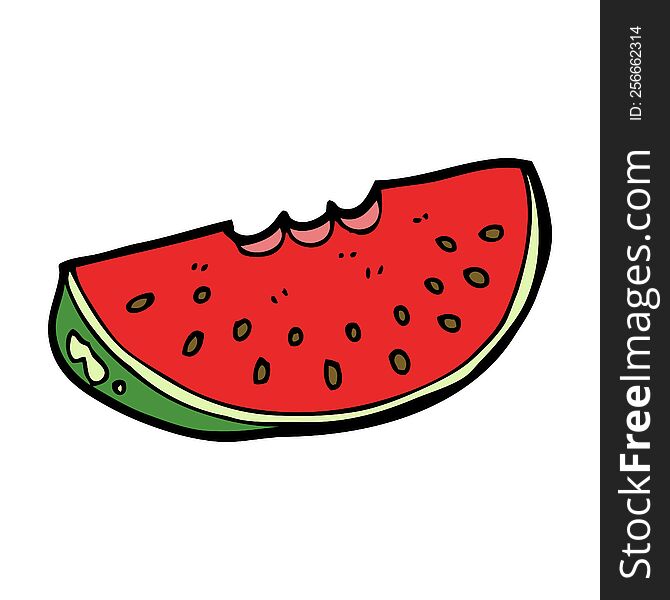 cartoon watermelon slice