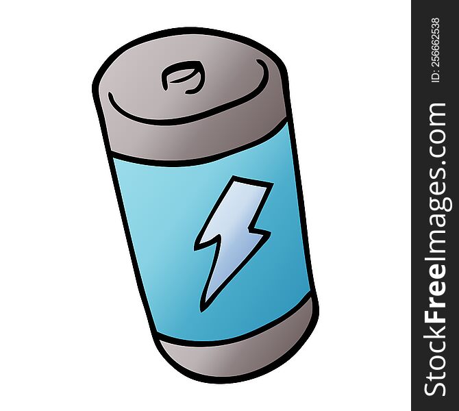 cartoon doodle of a battery