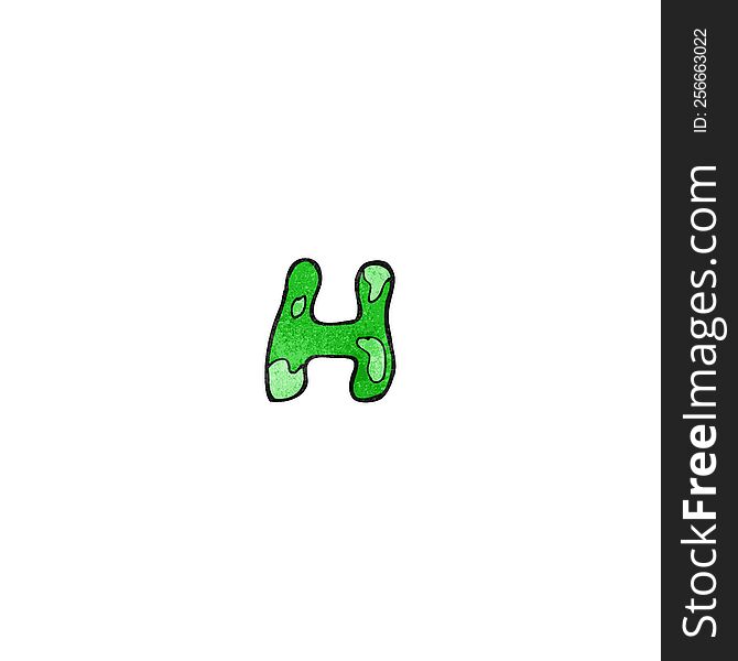 child\'s drawing of the letter h