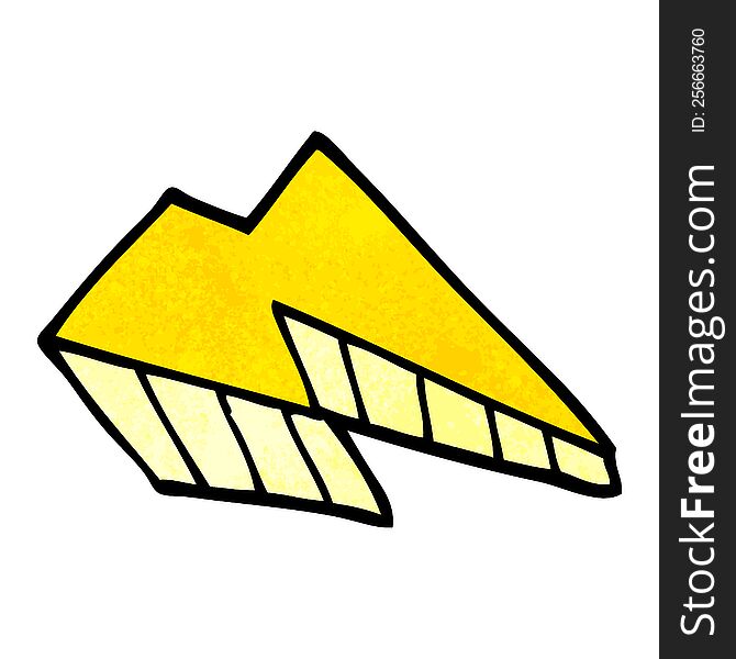 Cartoon Doodle Lightening Bolt