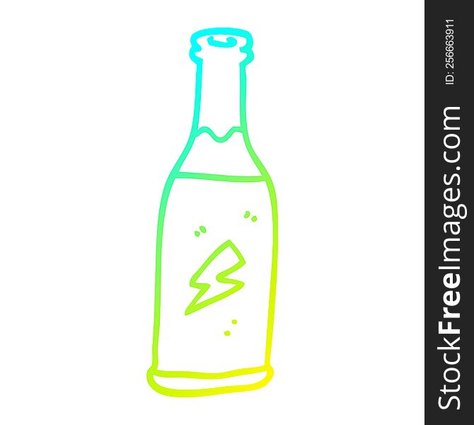 cold gradient line drawing cartoon unhealthy drink