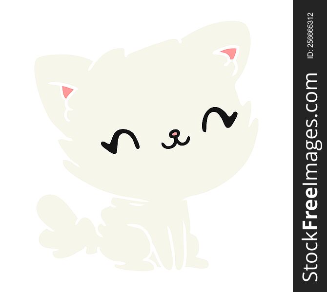 cartoon cute kawaii fluffy cat