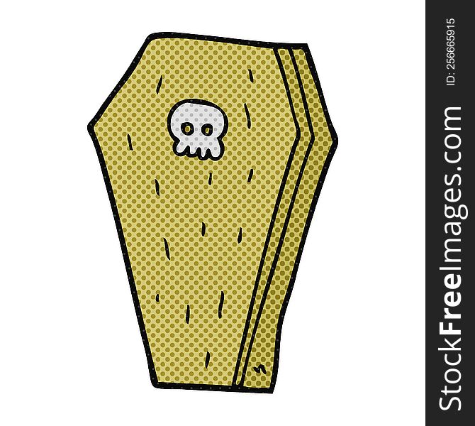 Cartoon Halloween Coffin