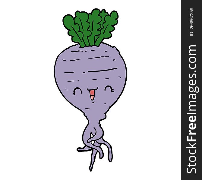 cartoon turnip