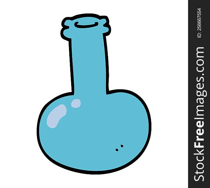 Cartoon Doodle Of A Glass Bottle