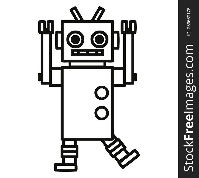 dancing robot icon
