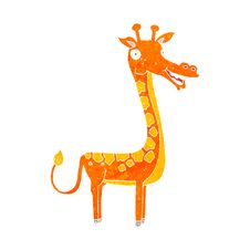 Cartoon Giraffe Stock Photo