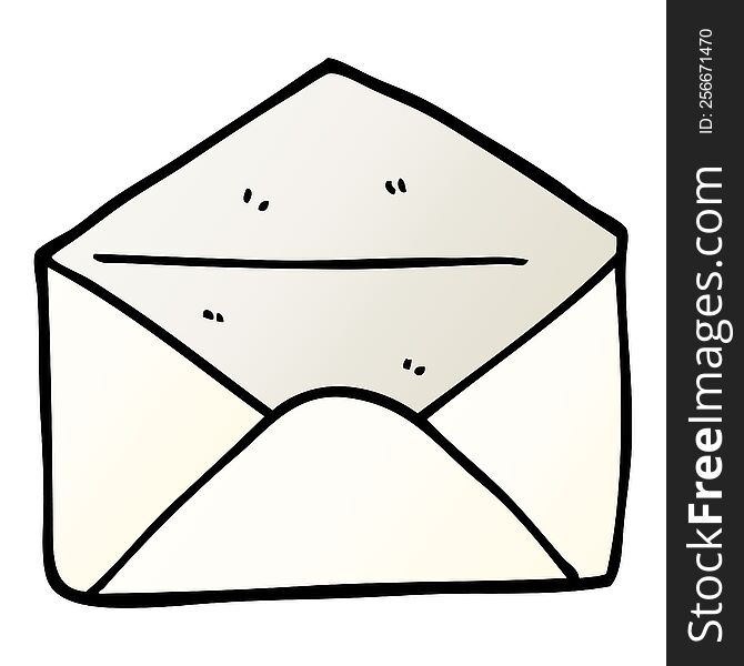 vector gradient illustration cartoon envelope
