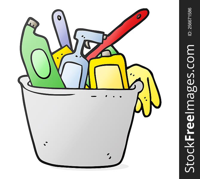 cleaning products cartoon