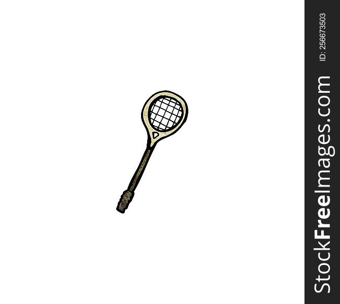 Cartoon Squash Racket