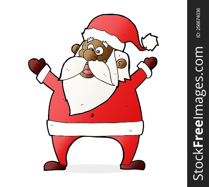 Jolly Santa Cartoon