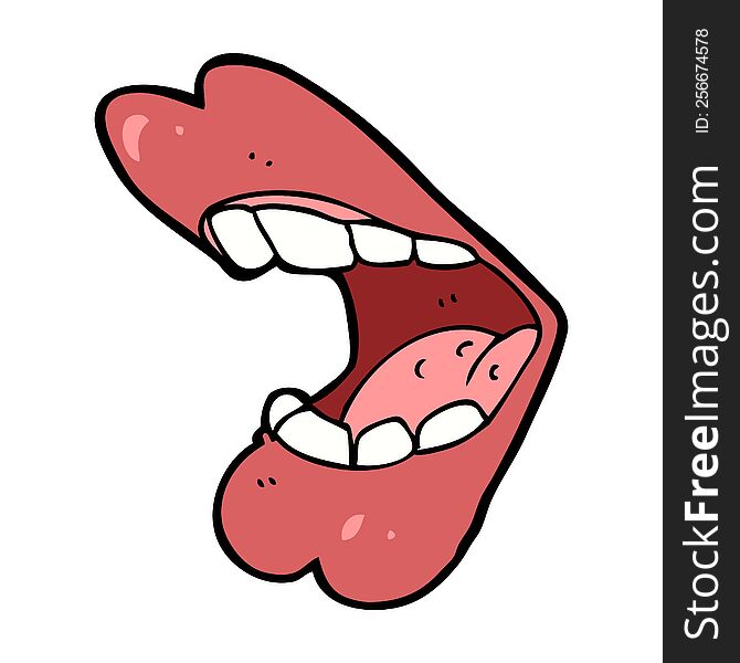 cartoon mouth