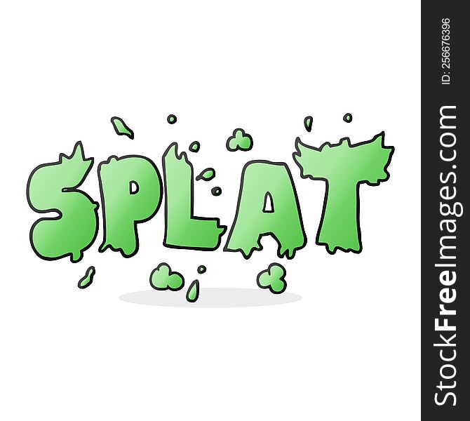 cartoon splat