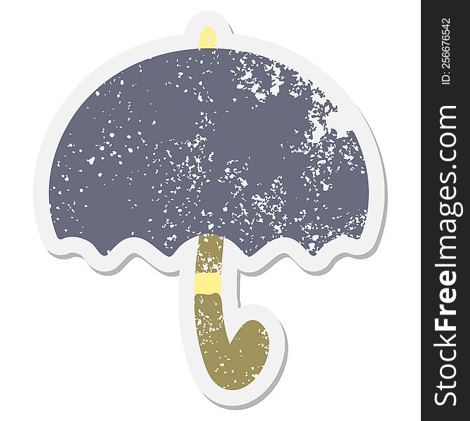 umbrella grunge sticker