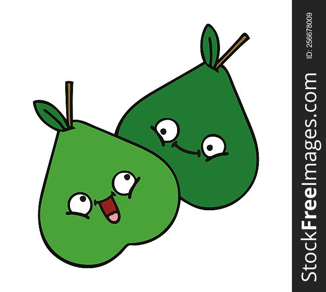 Cute Cartoon Pears