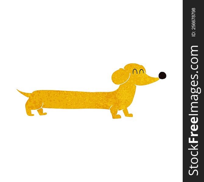 Cartoon Dachshund